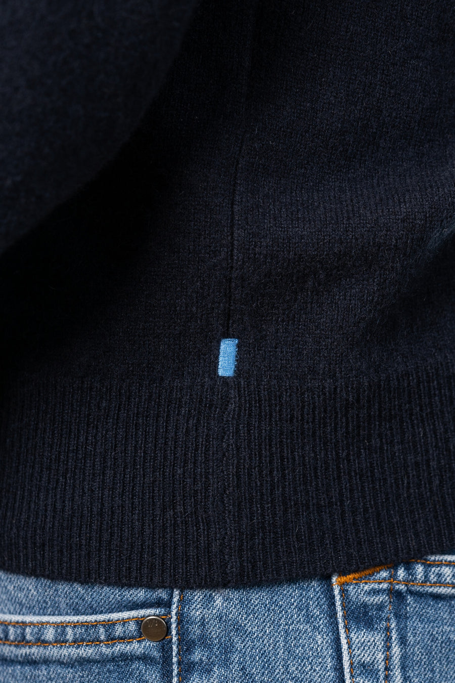 Polo Shirt Sweater - Navy