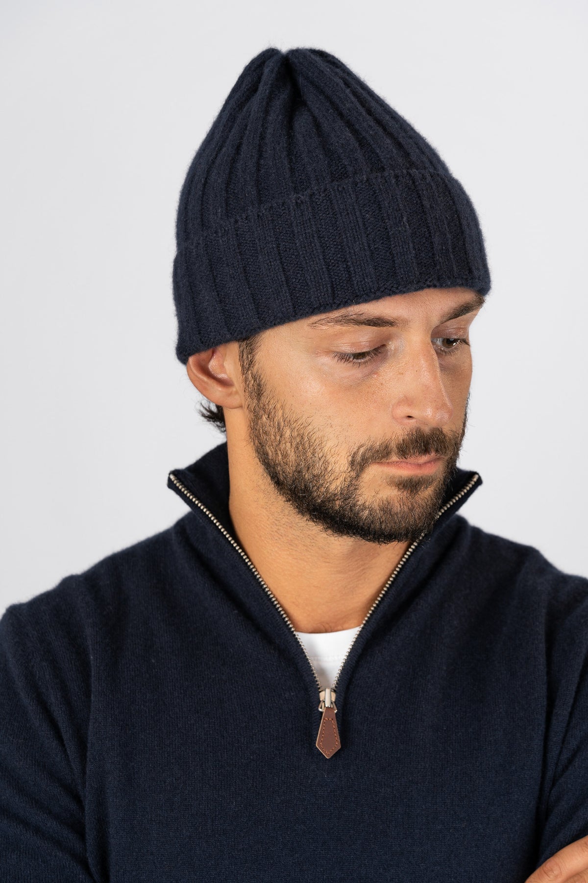 Ribbed BA Beanie - Navy