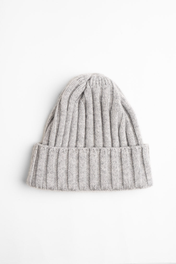 Ribbed BA Beanie - Grey