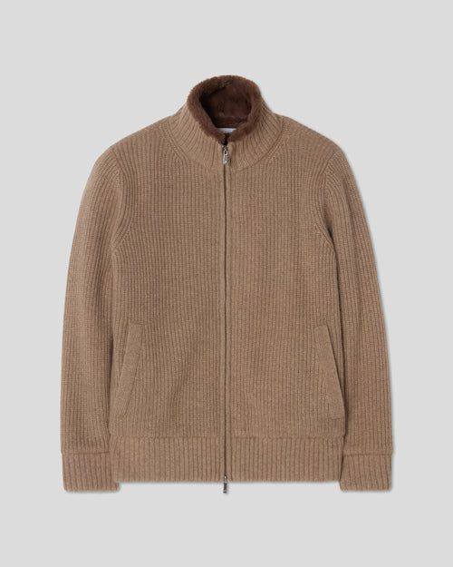 Alpine Cashmere Jacket - Taupe