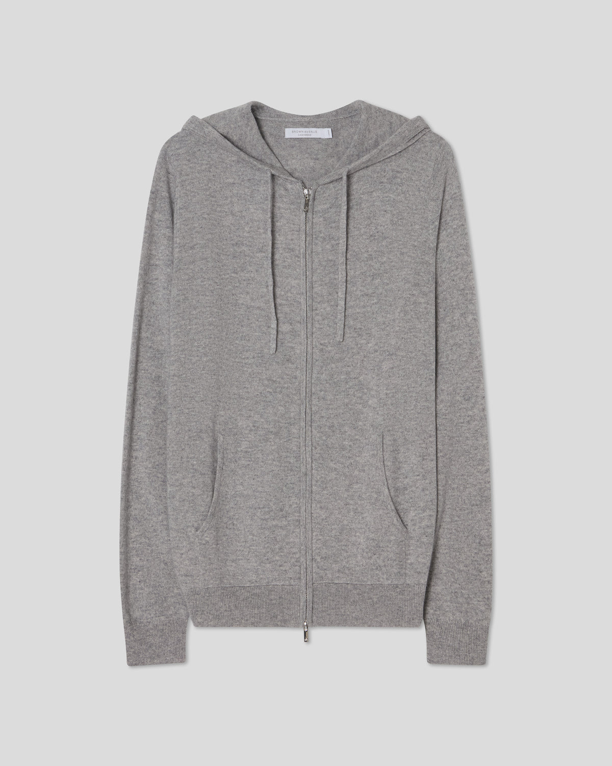 Royal Cashmere Zip Hoodie - Grey