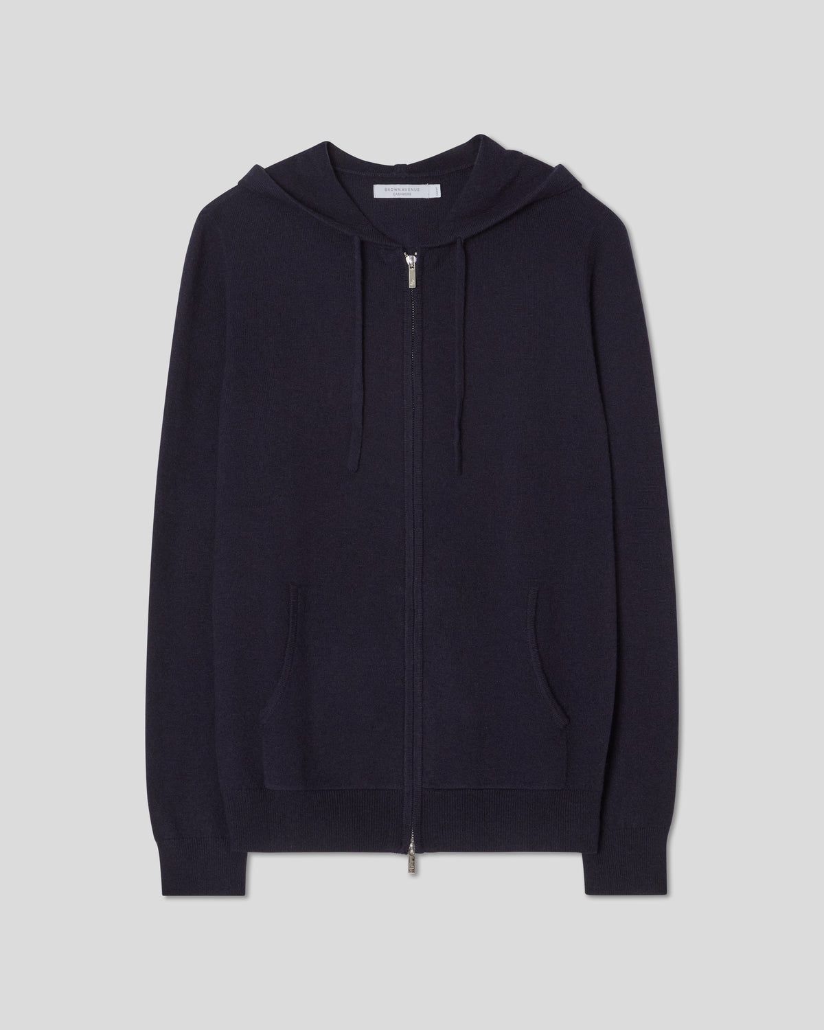 Royal Cashmere Zip Hoodie - Navy