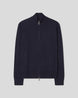 Cashfeel Merino Zip Cardigan - Marinblå