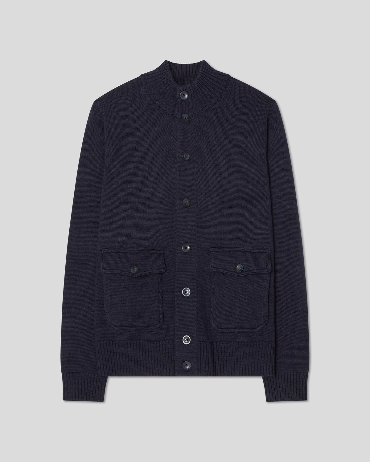 Bomber Cardigan - Marinblå