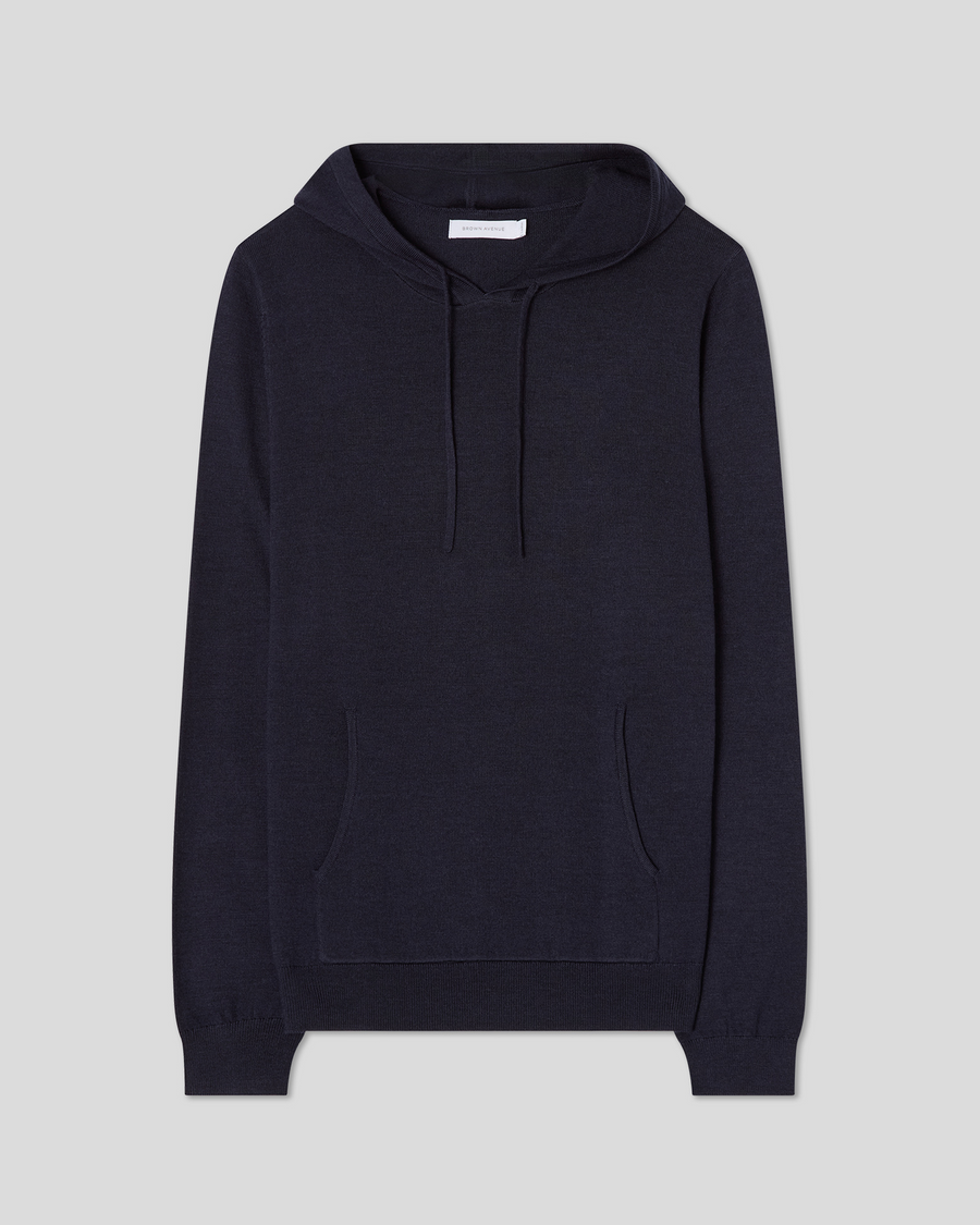 Cashfeel Merino Hoodie - Navy