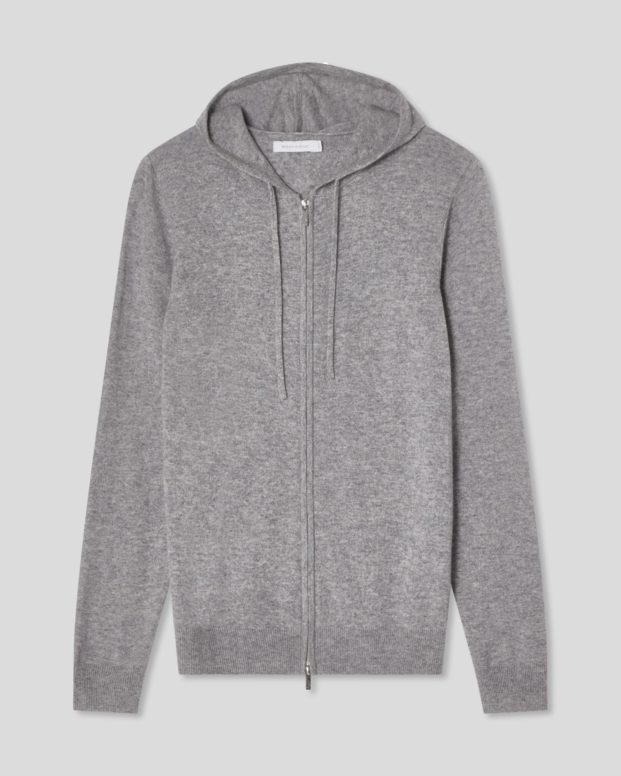 Royal Kashmir Zip Hoodie - Grå