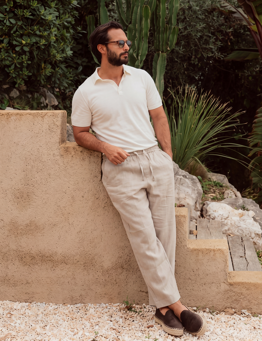 Linen Pants - Sand