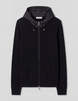 Knitted Hood Jacket - Black