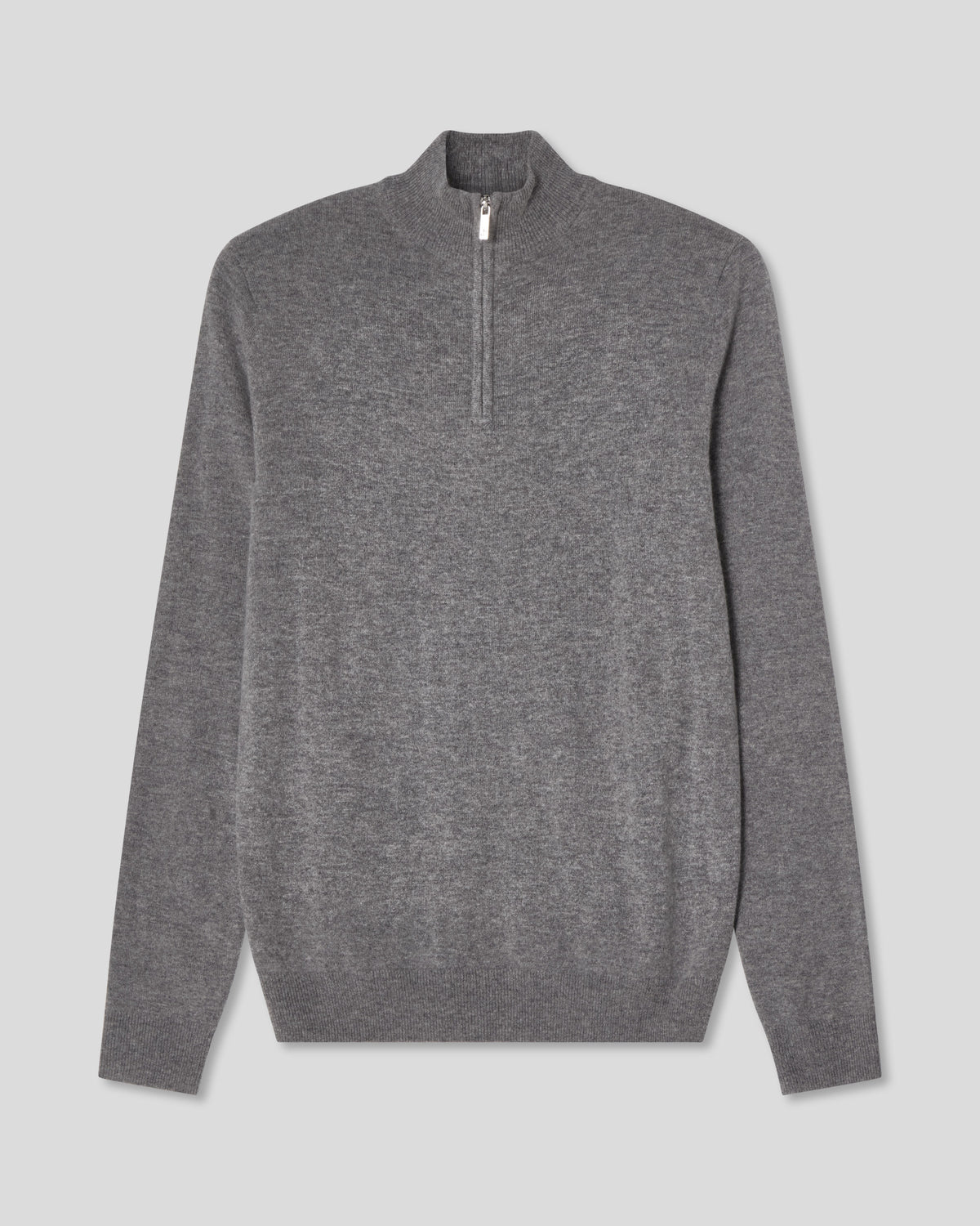 Half Zip Ull Kashmir - Grå