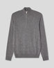 Half Zip Ull Kashmir - Grå
