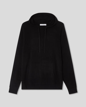 Ull Kashmir Hoodie - Svart