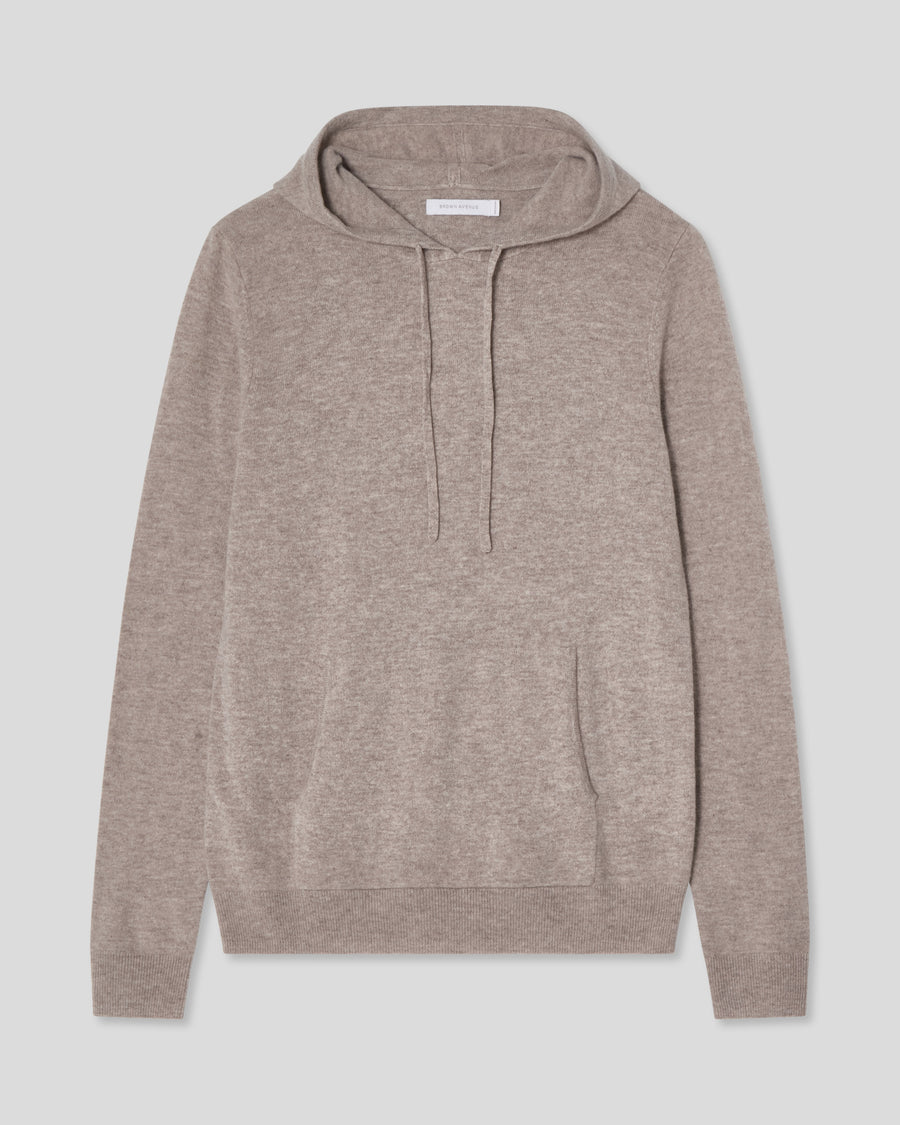 Wool Cashmere Hoodie - Taupe