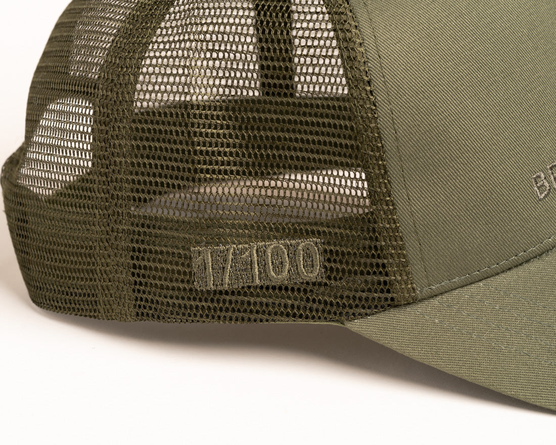 BA Logo Keps - Khaki Grön
