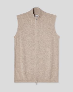 Cashmere Vest - Taupe