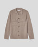 Stickad Overshirt - Taupe