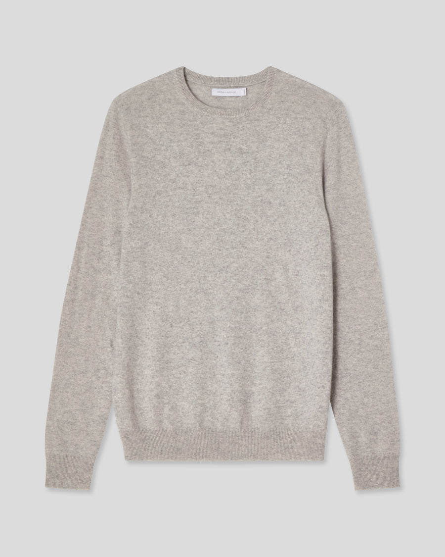 Royal Cashmere Crewneck - Silver Grey