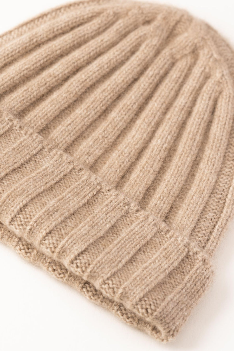 Chunky Ribbed Beanie - Light Taupe